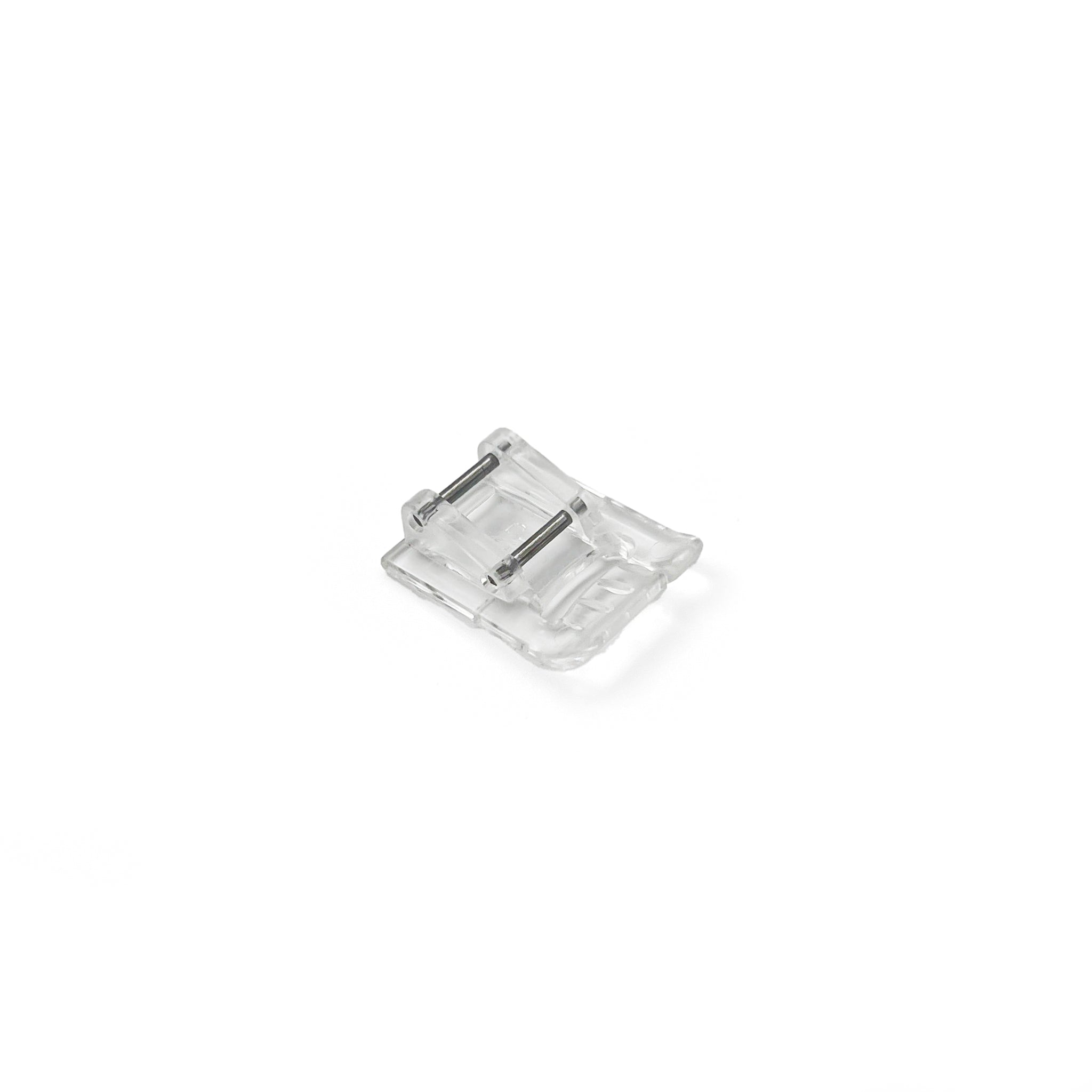 A clear sewing foot shown on a plain white background.