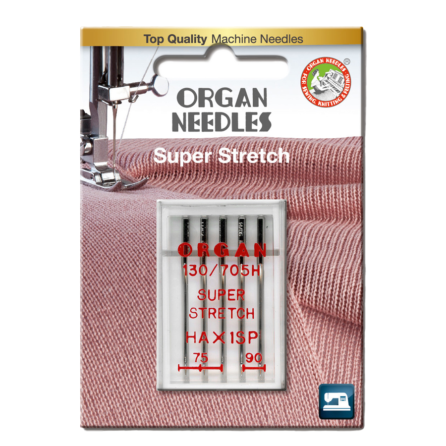 Nål Organ Super Stretch HAx1SP 75-90, 5-pakk