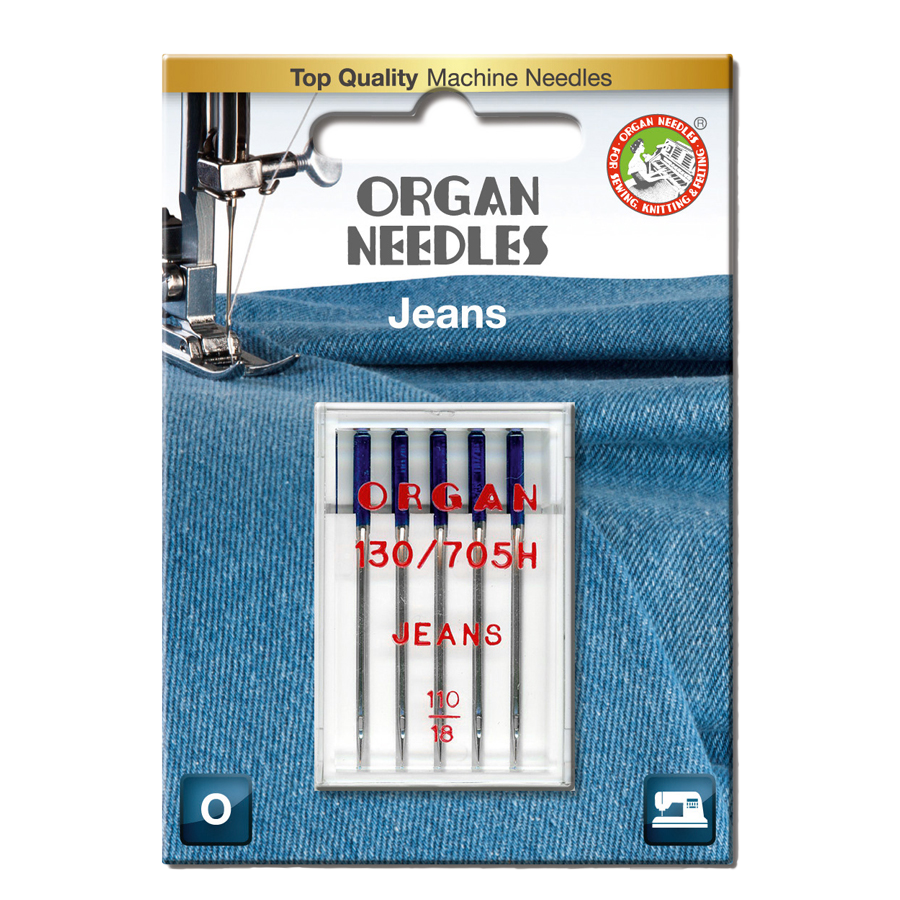 Nål Organ Jeans 110, 5-pakk