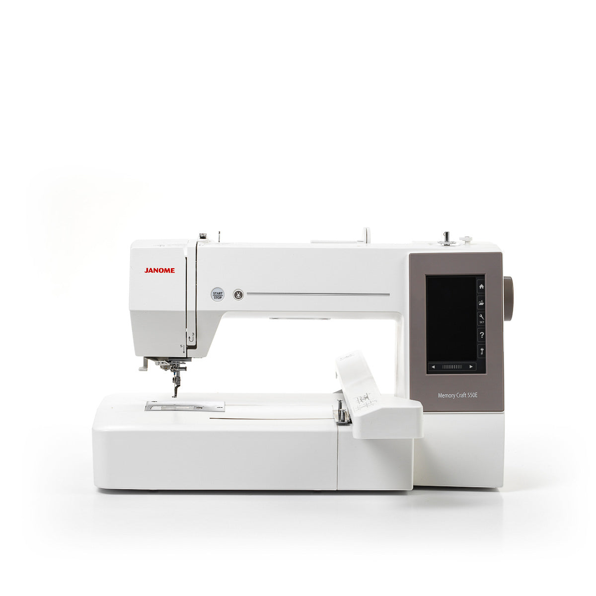 Janome Memory Craft 550E broderimaskin, front bilde