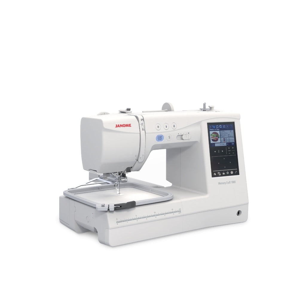 Janome Memory Craft 1000 Silky White